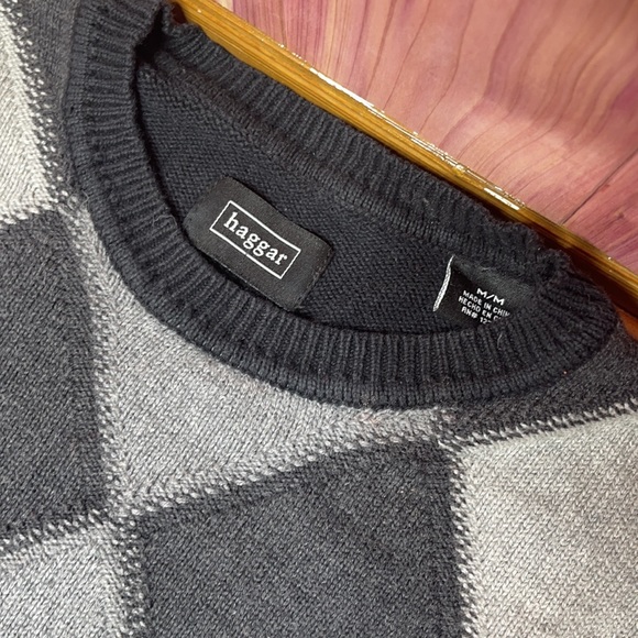 Haggar mens argyle sweater Medium - Picture 2 of 4